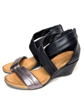 Bueno Iona Leather Wedge Sandals | 38